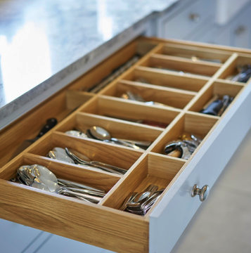 solid wood cutlery drawer insert - kitchens